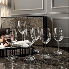 Set 6 ly vang trắng Bohemia Uria 480ml