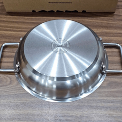 CHẢO INOX FISSLER PURE 24CM 2 TAY CẦM