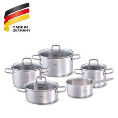 BỘ NỒI FISSLER VISEO 5 MÓN ( 4 NỒI 1 QUÁNH) NẮP KÍNH