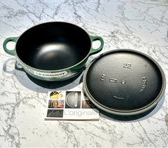 Nồi gang sâu lòng Le Creuset marmite màu artichaut 22cm