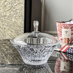 Thố Memphis trắng 19,5cm Crystal Bohemia