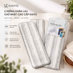 Set 2 miếng khăn lau chữ nhật cao cấp kaiyo