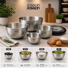 SET 4 ÂU INOX JOSEPH JOSEPH 95025 NEST™ PREP&STORE 100