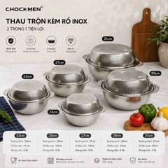 BỘ RỔ CHẬU CHOCKMEN C403 23CM/25CM/27CM/29CM/31CM