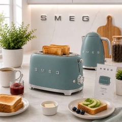 MÁY NƯỚNG BÁNH MỲ SMEG TSF01RDEU ĐỎ/XANH MINT/XANH NGỌC/XANH LÌ