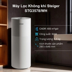 Máy Lọc Không khí Steiger STG3578/WH màu trắng