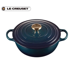 NỒI GANG SÂU LÒNG LE CREUSET MARMITE AGAVE 26CM XANH