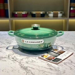 Nồi gang sâu lòng Le Creuset marmite màu artichaut 22cm