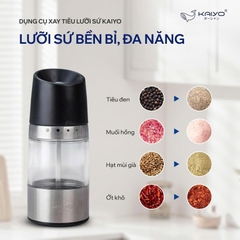 MÁY XAY TIÊU LƯỠI SỨ KAIYO
