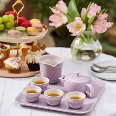 BỘ TRÀ KÈM KHAY STAUB MÀU TÍM