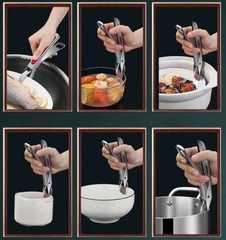 Kẹp đĩa inox xuất khẩu châu ÂU-RK618 đỏ