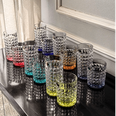 SET 6 CỐC BOHEMIA DIAMOND MÀU ĐÁY 260ML/230ML