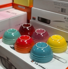 SET 6 BÁT TÔ LE CREUSET RAINBOW CẦU VỒNG 13CM 450ML . MADE IN THAILAND