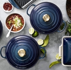 NỒI GANG SÂU LÒNG LE CREUSET MARMITE AGAVE 26CM XANH