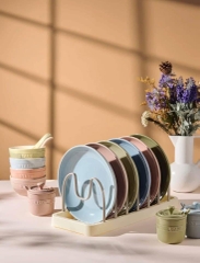 Set 6 đĩa sâu lòng STAUB Maccaron 22cm