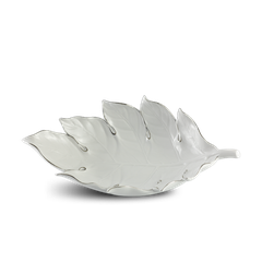 Dĩa trái cây Lá Sake 42.5 cm (Chỉ Bạch Kim)