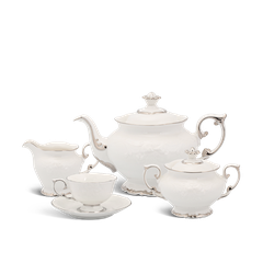 Bộ trà 1.3 L - Đài Các - Chỉ Bạch Kim