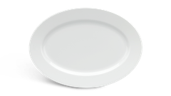 Dĩa Oval 25cm - Jasmine - Trắng