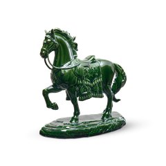Tượng Bảo Mã 20 cm - Tượng - Lưu Ly Xanh