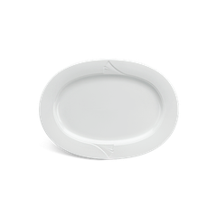 Dĩa Oval 33 cm - Loa Kèn - Trắng
