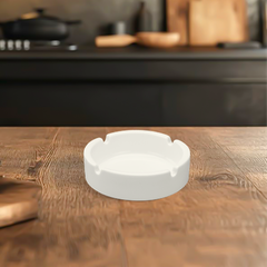 Gạt tàn tròn 10cm - Jasmine Lys - Trắng Ngà
