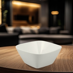 Tô vuông loe 23 cm vuông Lys Trắng Ngà