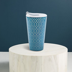 Ly sứ dưỡng sinh 0.48 L (K1) + nắp Dưỡng sinh Indigo (LTA)
