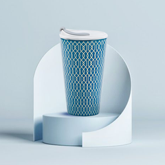 Ly sứ dưỡng sinh 0.48 L (K1) + nắp Dưỡng sinh Indigo (LTA)