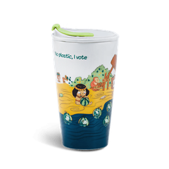 Ly sứ dưỡng sinh 0.48 L (K1) + nắp ống hút Mai An Tiêm