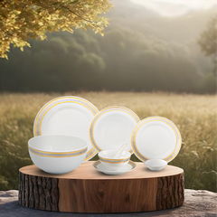 Bộ đồ ăn 6 người 32 sản phẩm - Sago - Hoa Hồng