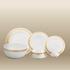 Bộ đồ ăn 6 người 32 sản phẩm - Sago - Hoa Hồng