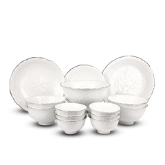Bộ đồ ăn 14 sản phẩm - SEN IFP - Chỉ Bạch Kim