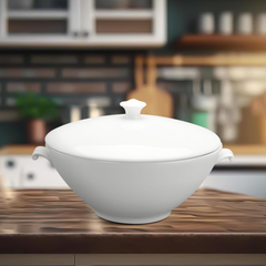 Thố 1.8 L + nắp - Daisy Ly's - Trắng Ngà
