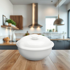 Thố 0.23 L + nắp Daisy Lys - Trắng Ngà