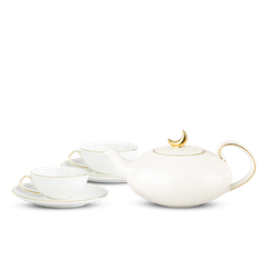 Bộ trà Elip 0.47 L - Anna - Viền Chỉ Vàng (Minh Nguyệt)