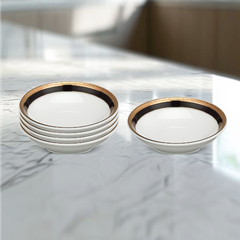 Chén chấm 9 cm - Jasmine - Hoa Hồng Đen