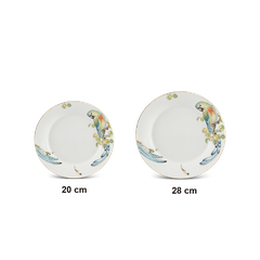 Dĩa tròn 28cm - Tulip ngà - Hoàng Yến