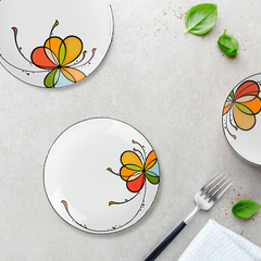 Dĩa tròn ảo 18cm - Daisy - Bóng Bay