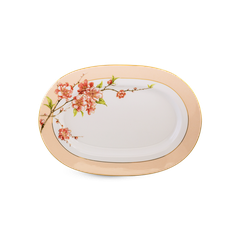 Dĩa Oval 32 cm - Camellia - Hoa Đào