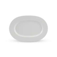 Dĩa Oval 28cm - Camellia - Trắng
