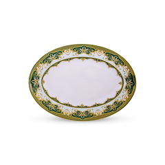 Dĩa Oval 37 cm - Hoàng Cung - Sen Ngọc Bích