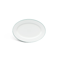Dĩa Oval 25cm - Jasmine - Chỉ Xanh Lá