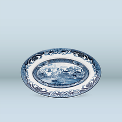 Dĩa Oval 37 cm - Hoàng Cung - Hồn Việt