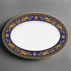 Dĩa Oval 37 cm - Hoàng Cung - Cẩm Tú
