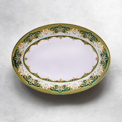 Dĩa Oval 37 cm - Hoàng Cung - Sen Ngọc Bích