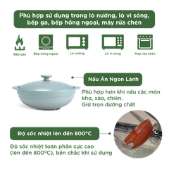 Nồi dưỡng sinh Luna (Nồi cạn) 2.0 L + nắp (CK) - Màu Xám 2