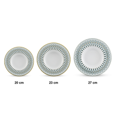 Dĩa súp 20cm - Gastroline - Đồng Tâm Xanh Lá