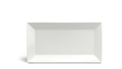 Dĩa chữ nhật lá 25 x 17 cm - Daisy Lys - Trắng Ngà