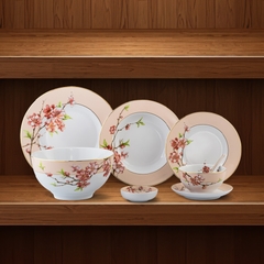 Bộ đồ ăn 23 sản phẩm (B) - Camellia - Hoa Đào