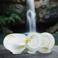 Bộ đồ ăn 23 sản phẩm (B) - Camellia - Hoa Mai